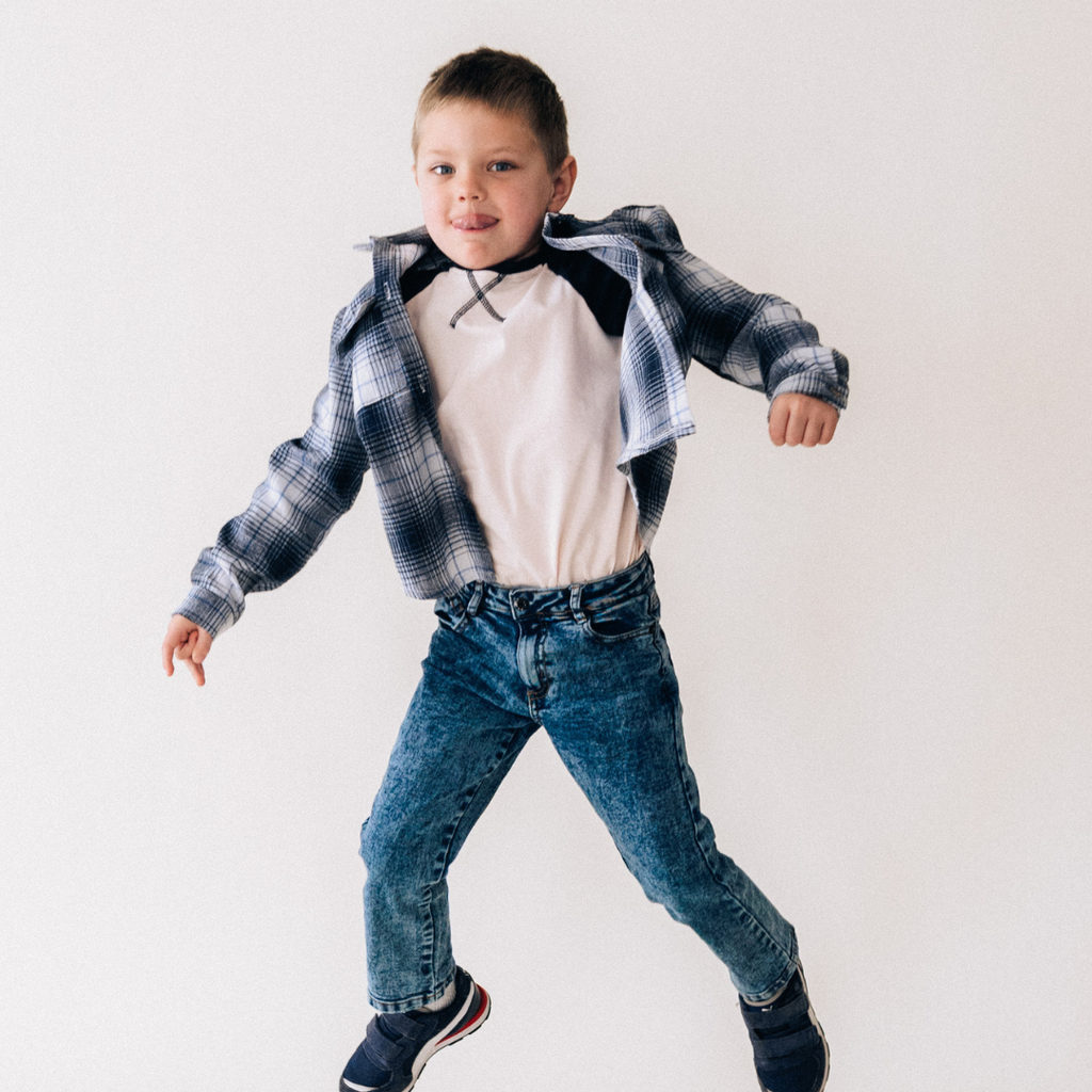 Lightweight Navy Flannel - Child