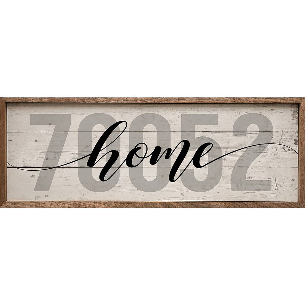 Personalized Zip Home Whitewash