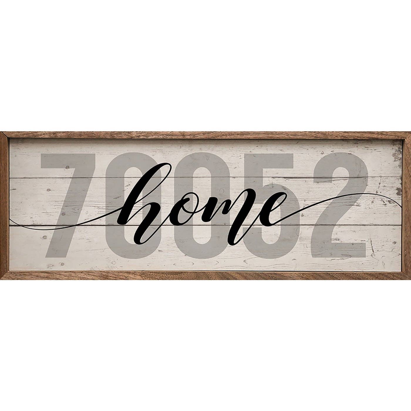 Personalized Zip Home Whitewash