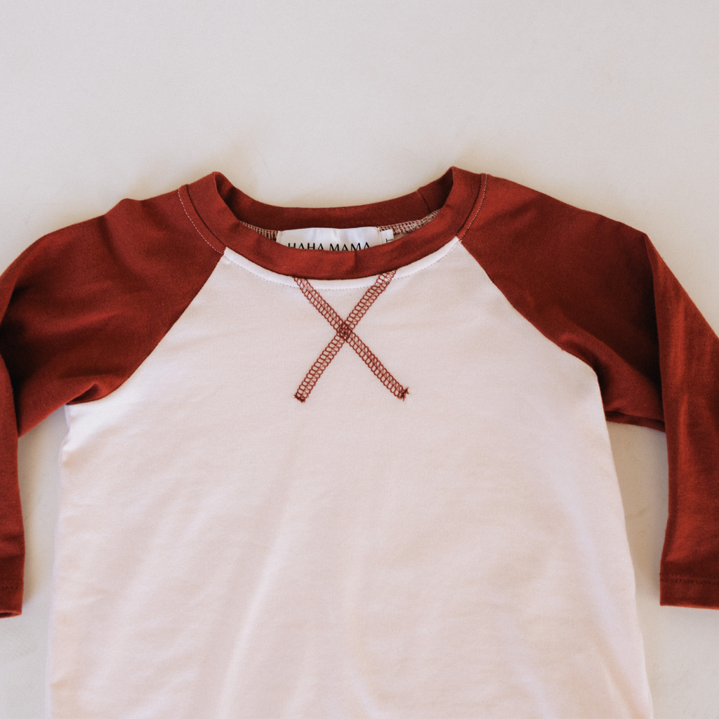 Raglan Baseball Tee Rust - Child