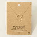 Heart Cutout Pendant Necklace