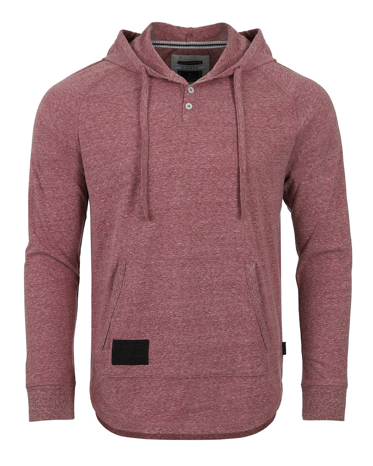 Men's Long Sleeve Color Block Pullover Raglan Henley Hoodie