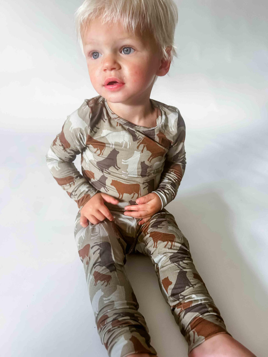 Cow Camo™ Toddler/Youth Bamboo Pajama Set