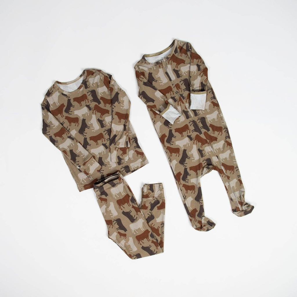 Cow Camo™ Toddler/Youth Bamboo Pajama Set