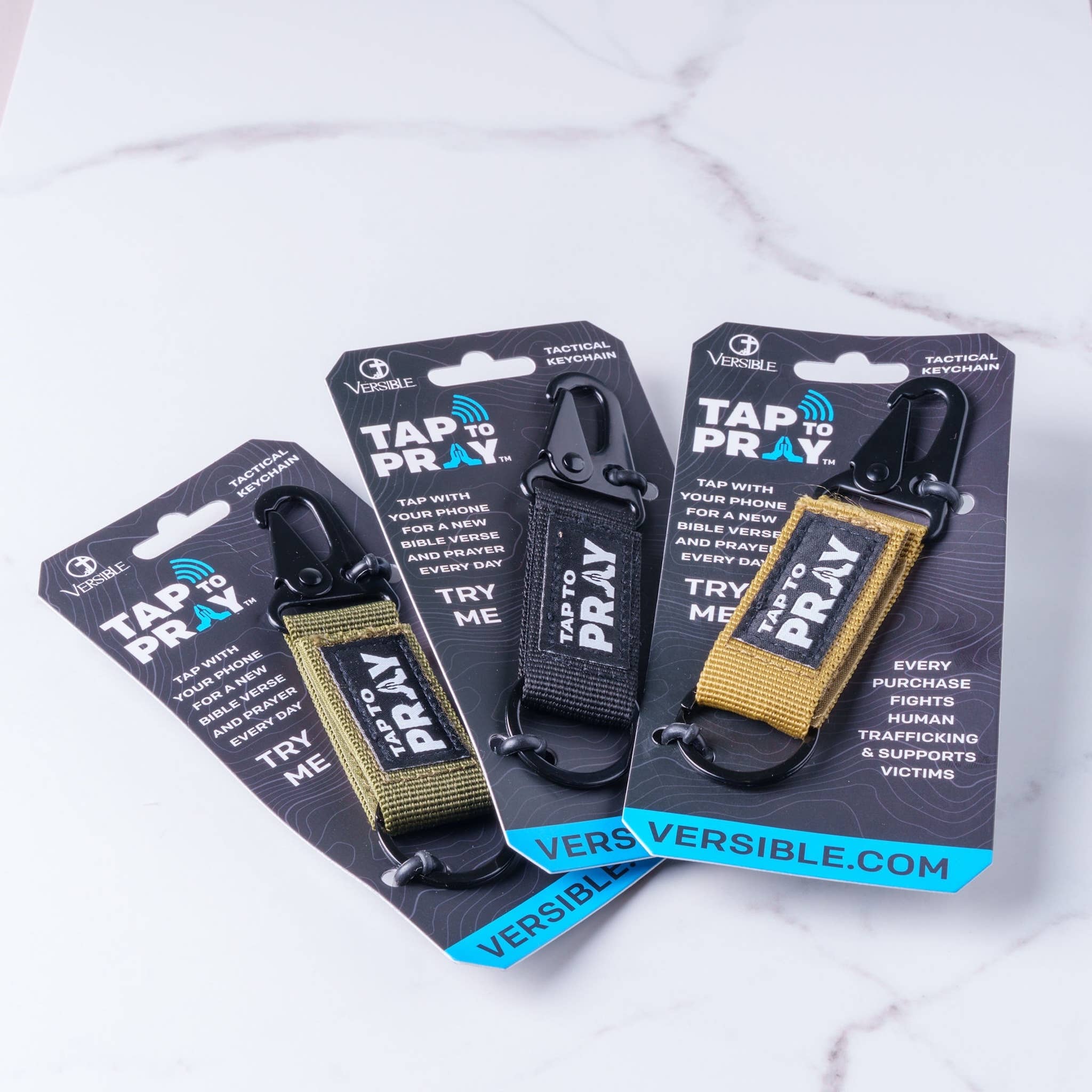 Tap To Pray™ - Tactical Carabiner Keychain