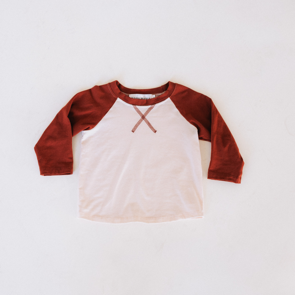Raglan Baseball Tee Rust - Child