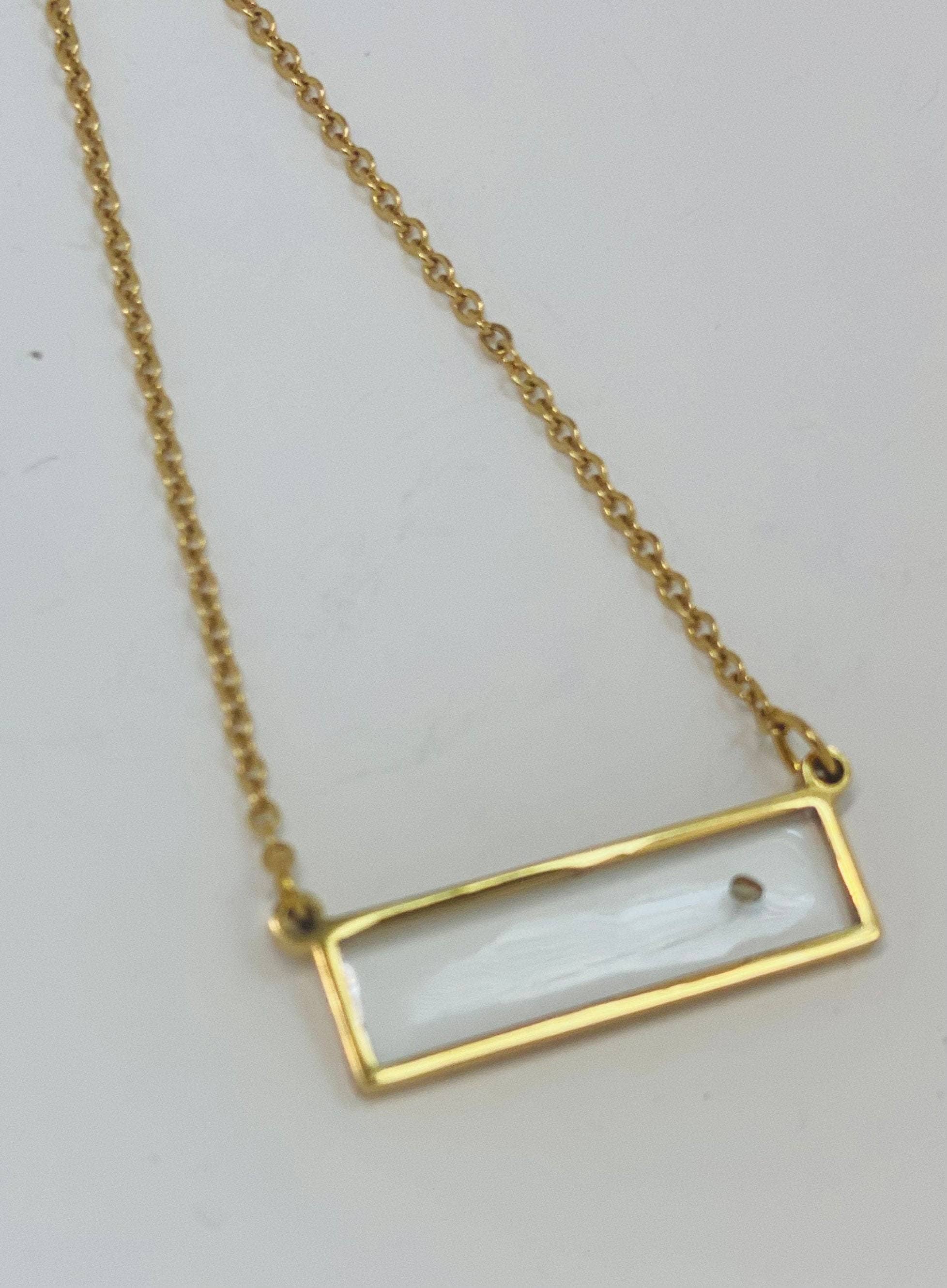 Real mustard seed necklace