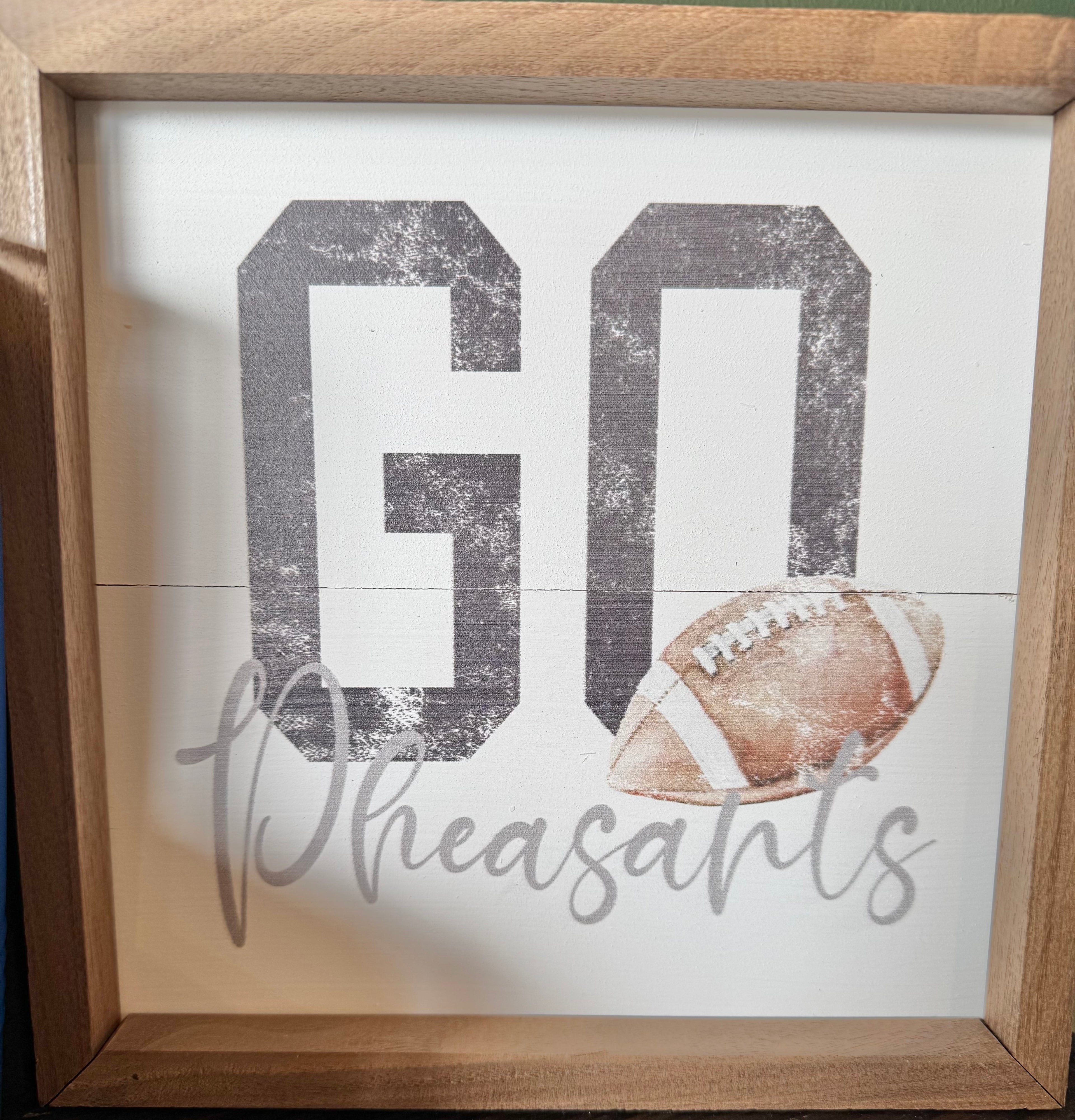 Pheasants Go Football White