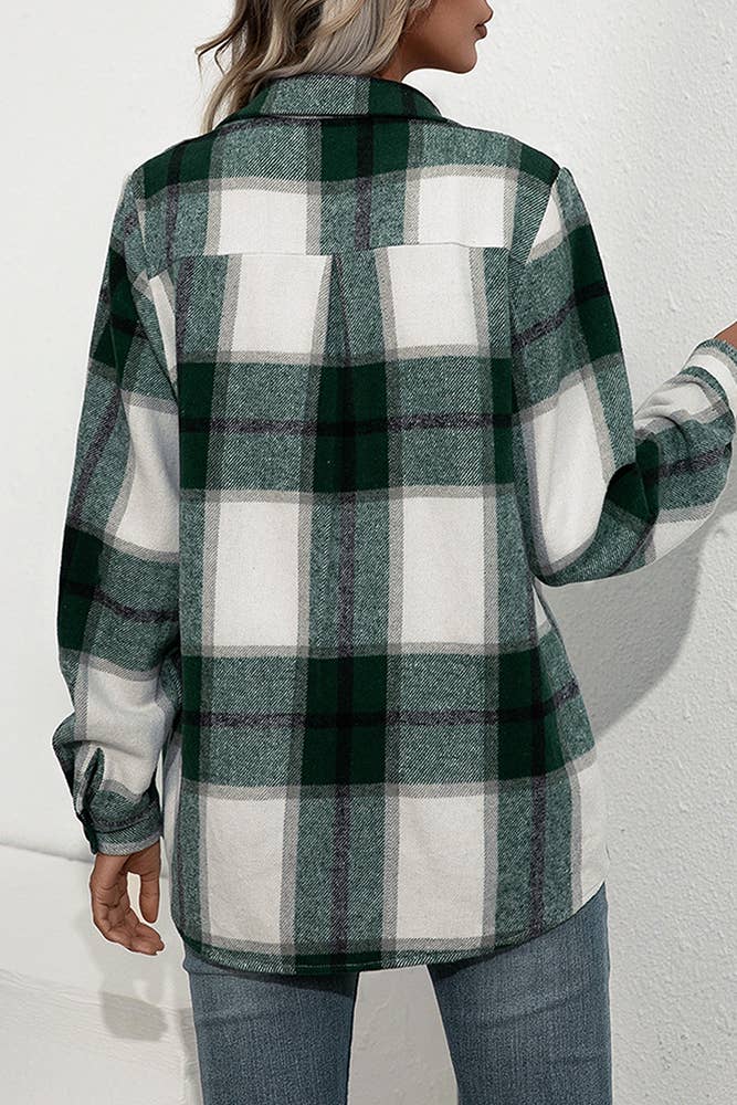 Plaid Flannel Shacket Jacket