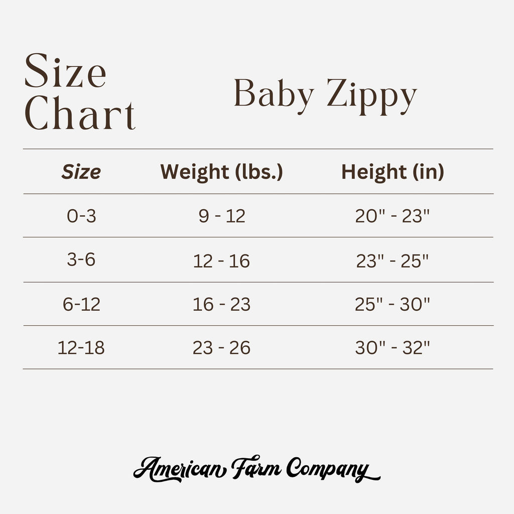 Blue Chickens & Blooms Baby Ribbed Cotton Zippy
