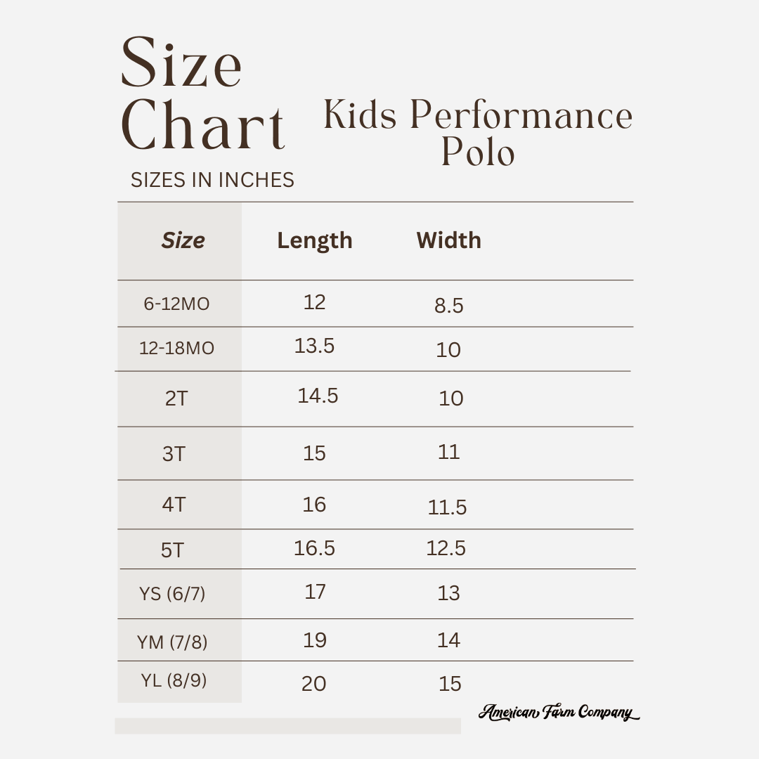 Retro Corn Baby/Youth Performance Polo