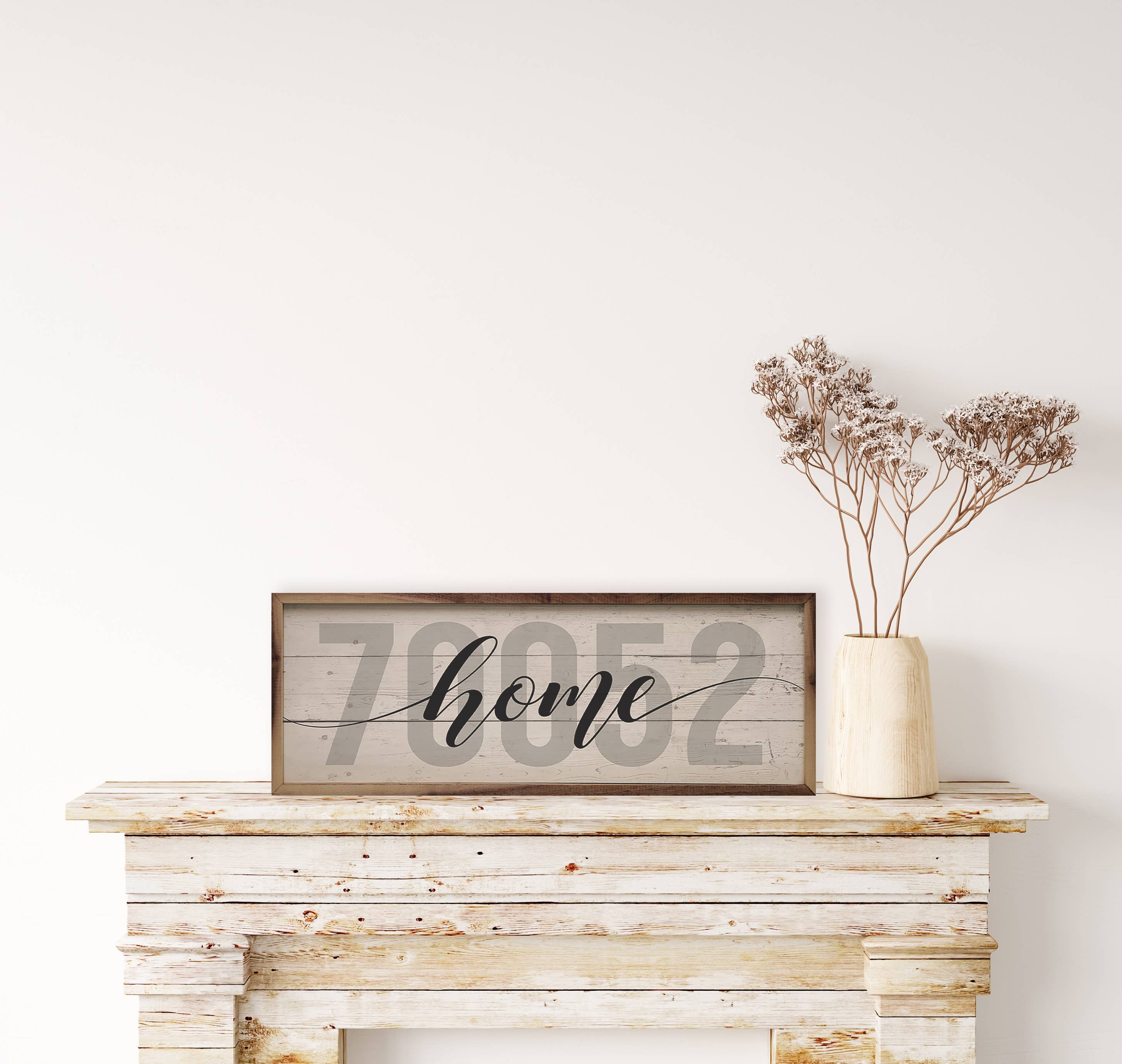Personalized Zip Home Whitewash